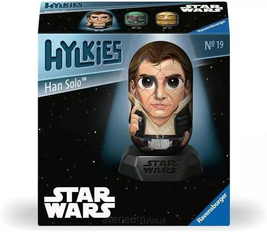 Ravensburger Hylkies : Figurines à collectionner Star Wars DIY - Figurine #03 - Princesse Leia - Construire, tomber amoureuse, collectionner - Mini figurines de fans Star Wars Action Figures Naty Shop Han Solo
