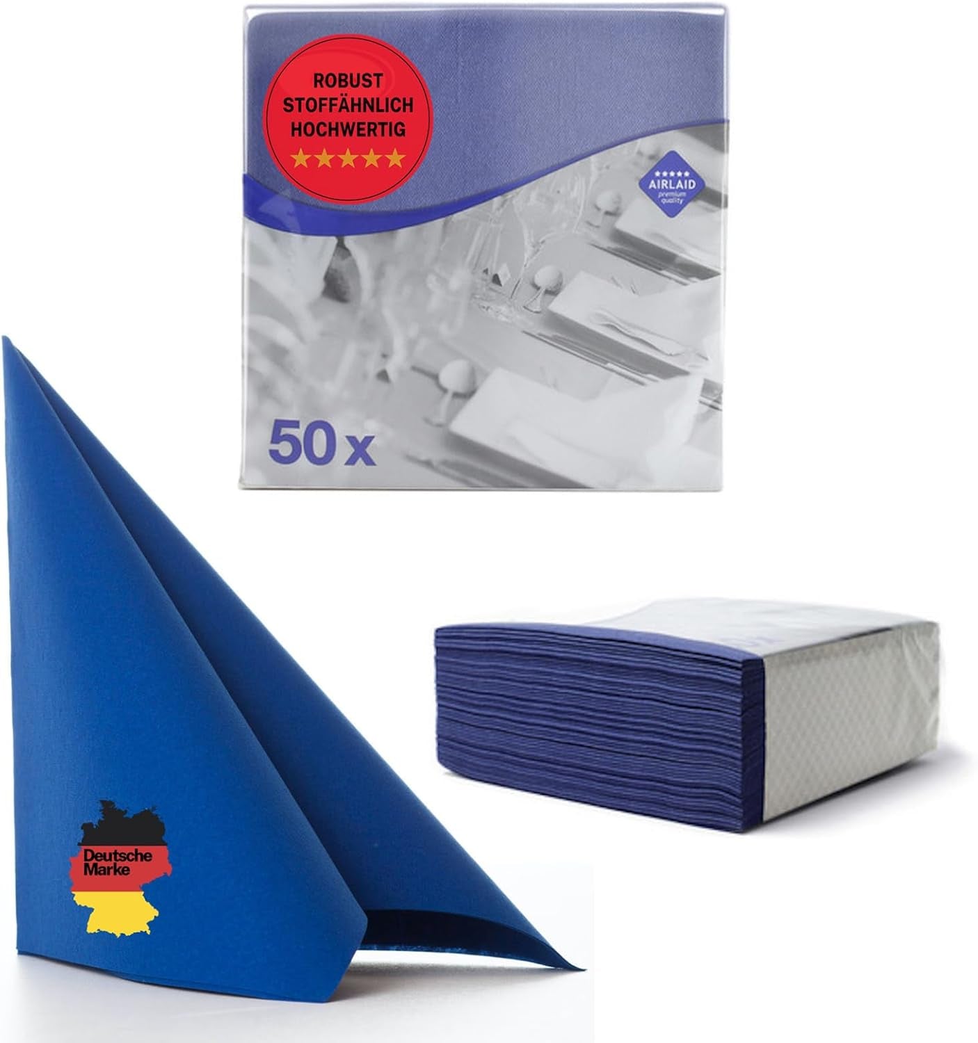 50 Serviettes Aroba Airlaid Aspect Textile 19 COULEURS 40X40 Cm 1/4 Pli Serviettes de Mariage Aspect Textile de Haute Qualité pour Anniversaires Hôtel Restauration Vacances Noël Mariage Rose