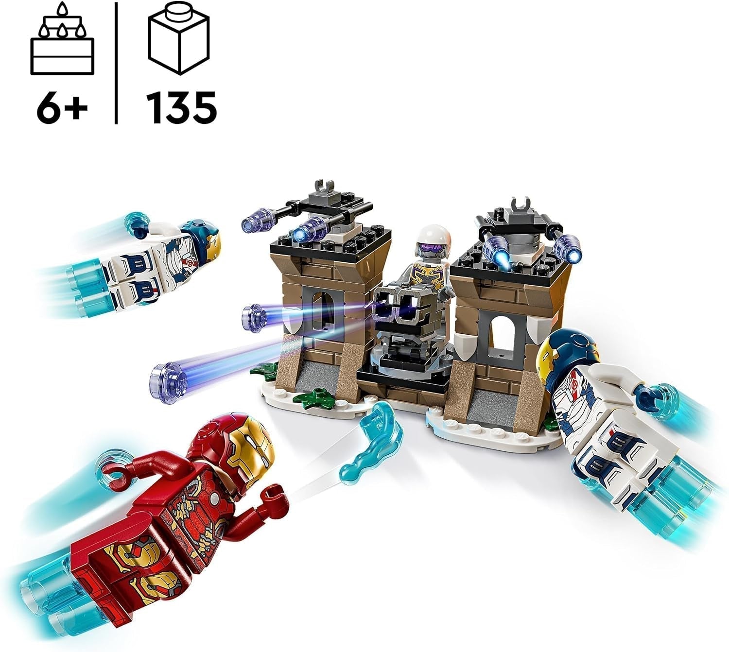 LEGO Marvel Iron Man et Iron Legion contre. Hydra Soldier, jouet de construction Avengers, ensemble de jeu créatif pour enfants et fans de super-héros, cadeau pour garçons et filles de 6 ans 76288 Ensembles de construction Besuche den LEGO-Store