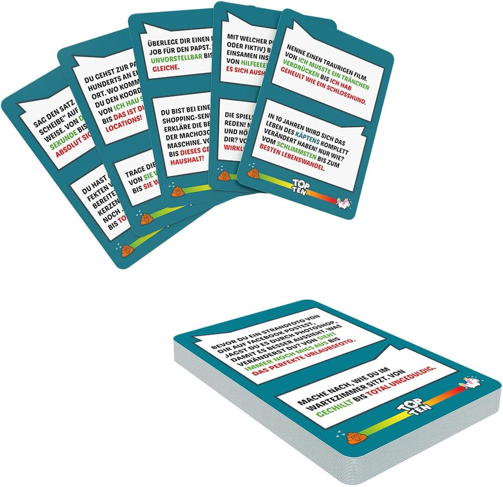 Cocktail Games COGD0008 Asmodee Top Ten, jeu de société, allemand, multicolore, coloré