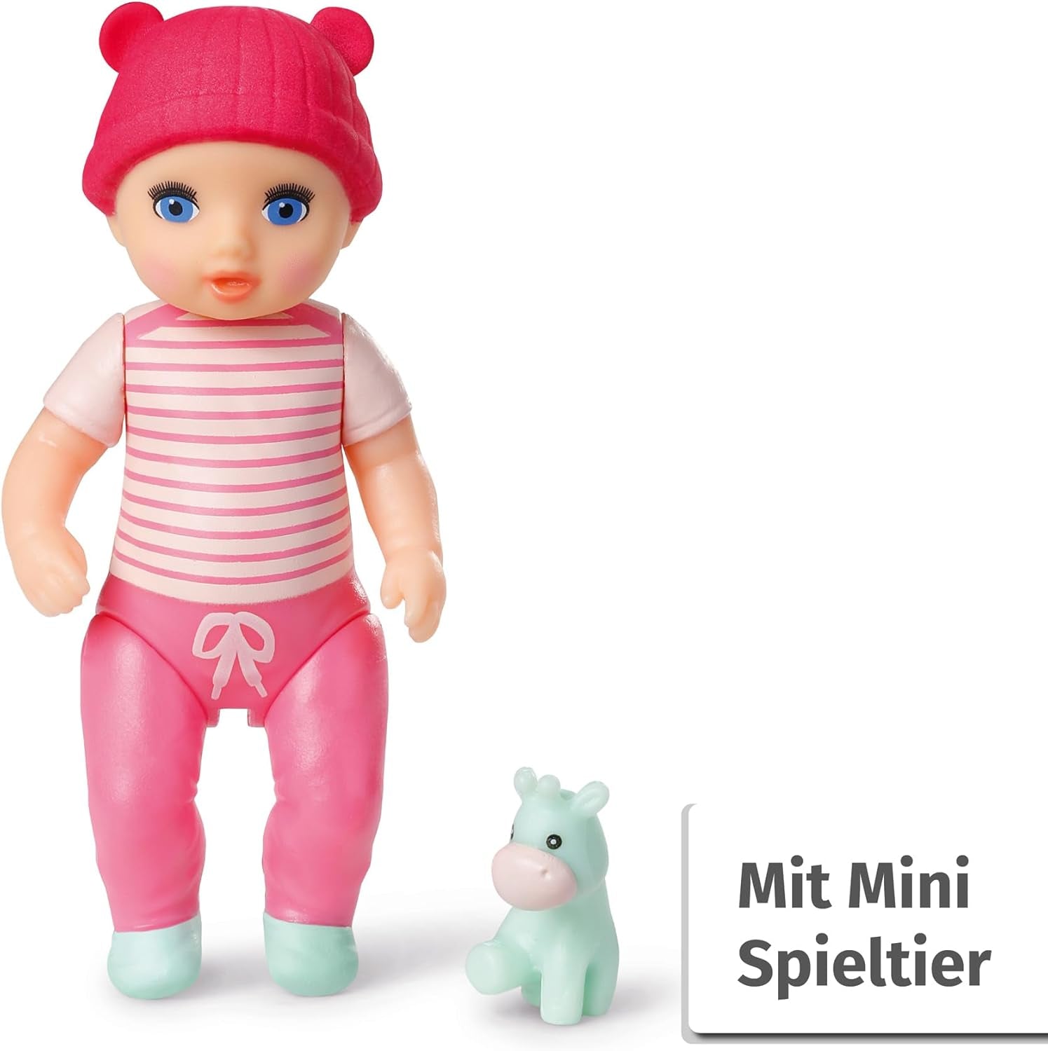 BABY born Minis Doppelpack mit Minis-Puppen Vicky und Mila mit Farbwechseleffekt, Stickerbogen und Accessoires, 906071 Zapf Creation