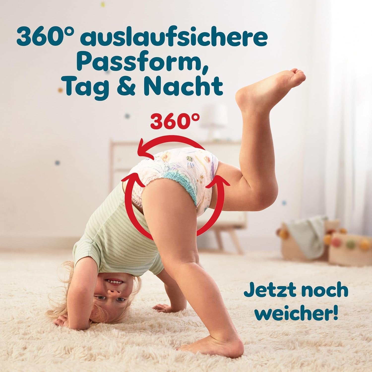 Pampers Baby-Dry Pants Größe 5, 160 Stück, 11kg-17kg, 360° auslaufsichere Fit pour le jour et la nuit