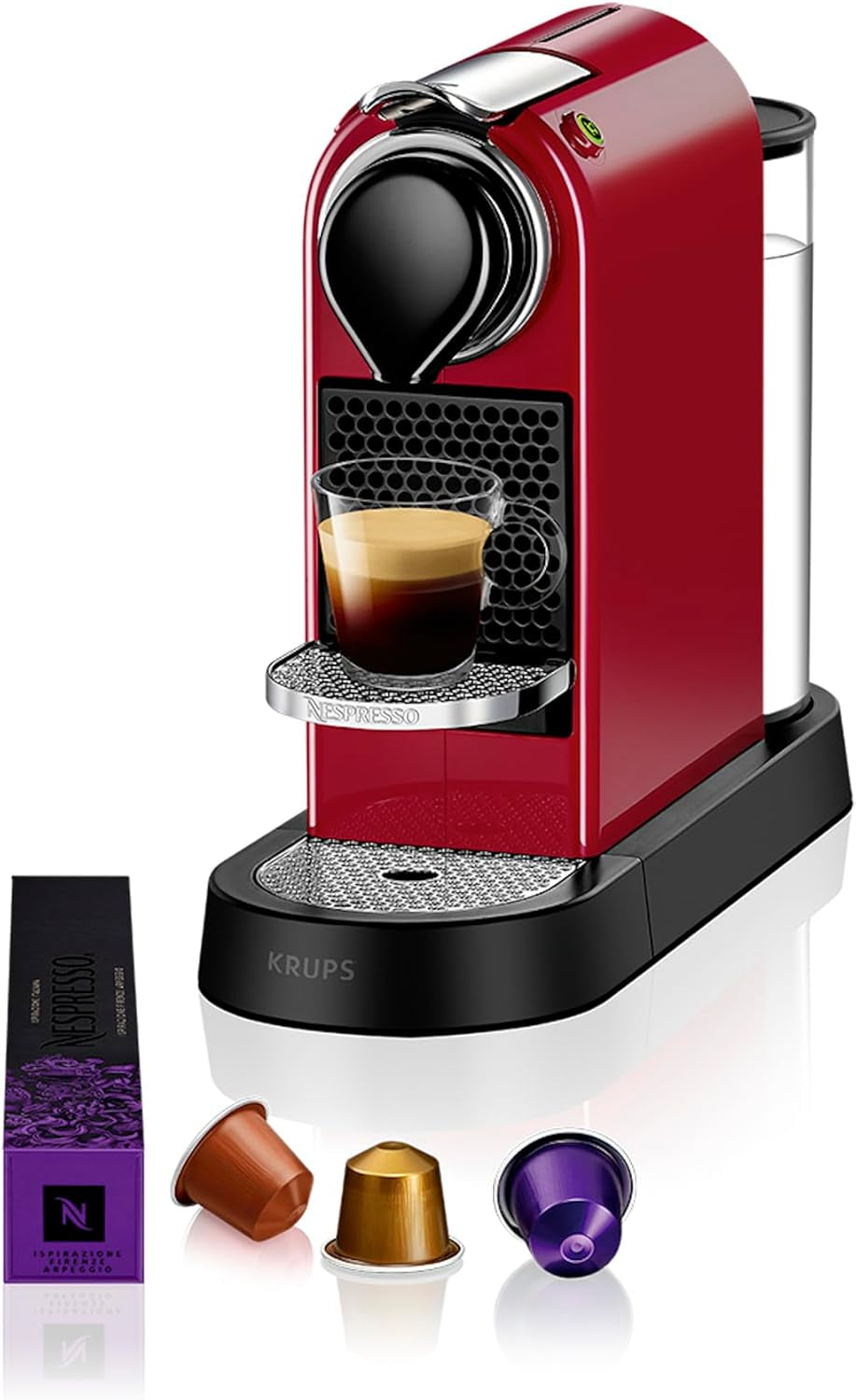 Machine à expresso avec capsules Nespresso XN761B Citiz&Milk | Mode veille automatique | 1260 watts | Capacité du réservoir d'eau : 1 l | Pression de la pompe : 19 bars | Argent