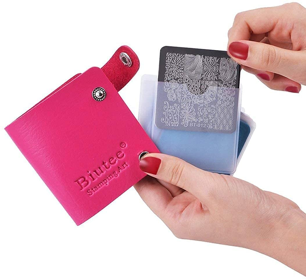 Biutee Nail Stamper 30 Pièces Ensemble de Tampons à Ongles Modèle d'Ongle Stamping d'Ongles Animaux Fleurs Images Plaque de Stamping d'Ongles avec 2 Tampons 2 Grattoirs Accessoires de Conception d'Ongles Tampon à Ongles Français