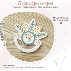 Sophie la girafe - Anneau de dentition aux mille feuilles Sophie la girafe - Jouet à mâcher - Caoutchouc - Textures variées - Pour bébé dès 0 mois