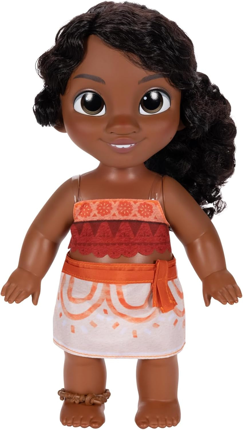 Set de joacă cu păpușă Vaiana 2, sora mai mică a Disney, Simea, și figurină Pua de la Jakks Pacific, 27 cm înălțime, include 1 costum de păpușă, 1 Pua, 1 mănunchi de banane din plastic, recomandat copiilor cu vârsta de 3 ani și peste