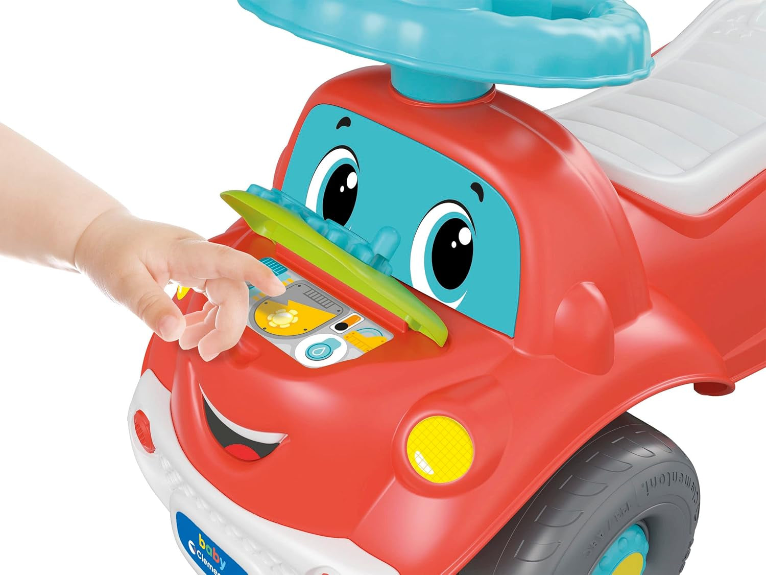 Clementoni - 17747 - Nicolò Go Go 3 en 1 - Voiture équestre, enceinte électronique d'apprentissage, premiers pas, lumières et sons, jeu pour les 1 an - Made in Italy Bebe Toys Naty Shop