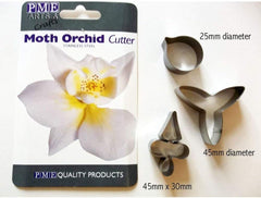 MO223 Coupe-Fleurs, Orchidée Lune, Assortiment, Acier Inoxydable, Argent, 4 x 1,2 x 4,2 cm, 3 Pièces