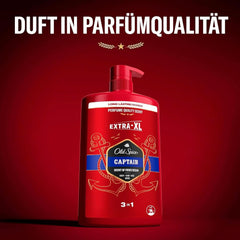 Old Spice Captain 3-In-1 Gel de duș și șampon pentru bărbați, 1 litru Duș și baie Naty Shop