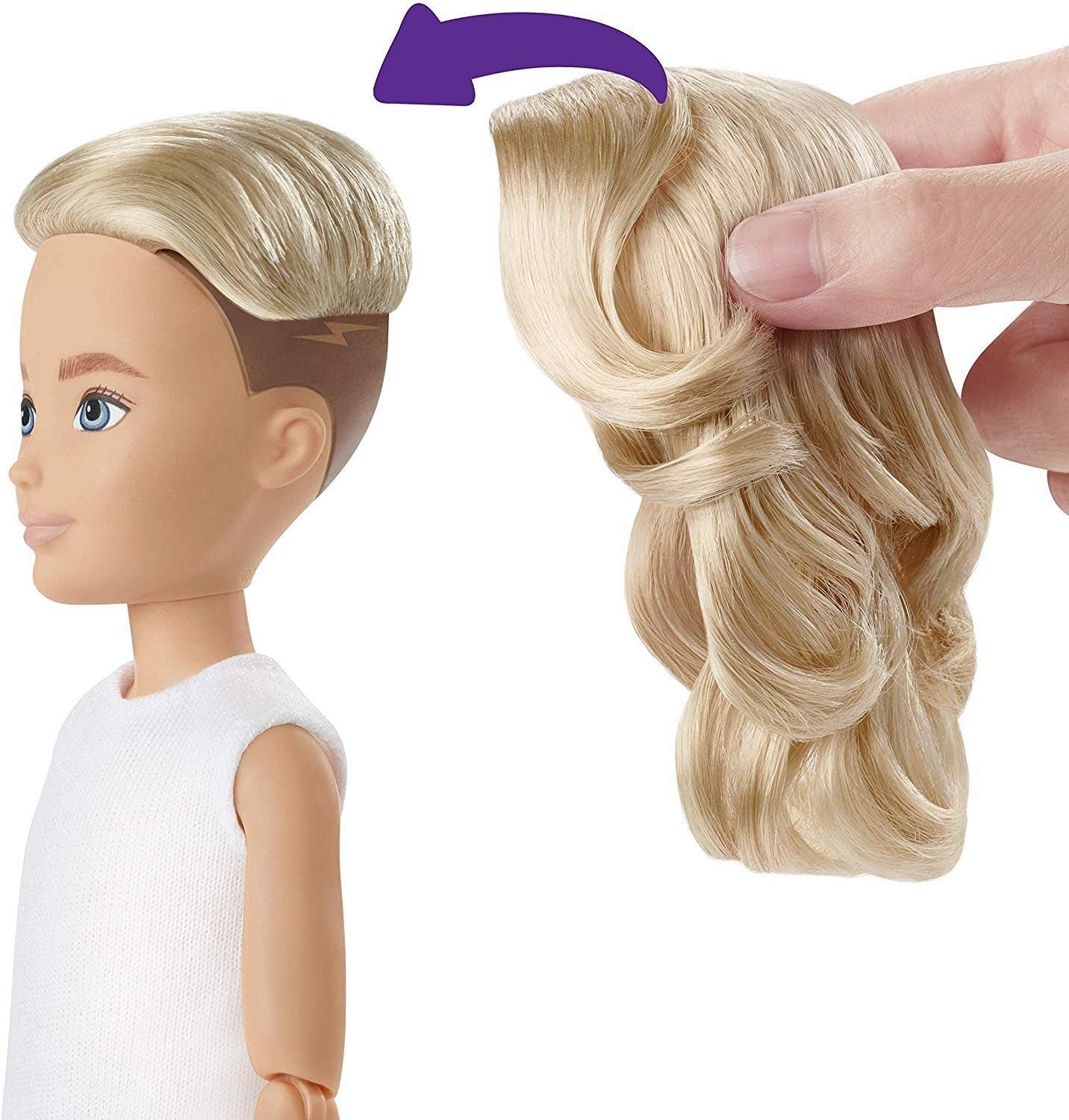 Creatable World GGT67 Deluxe Charakter Set, individuell gestaltbare Puppe mit blonden, welligen Haaren
