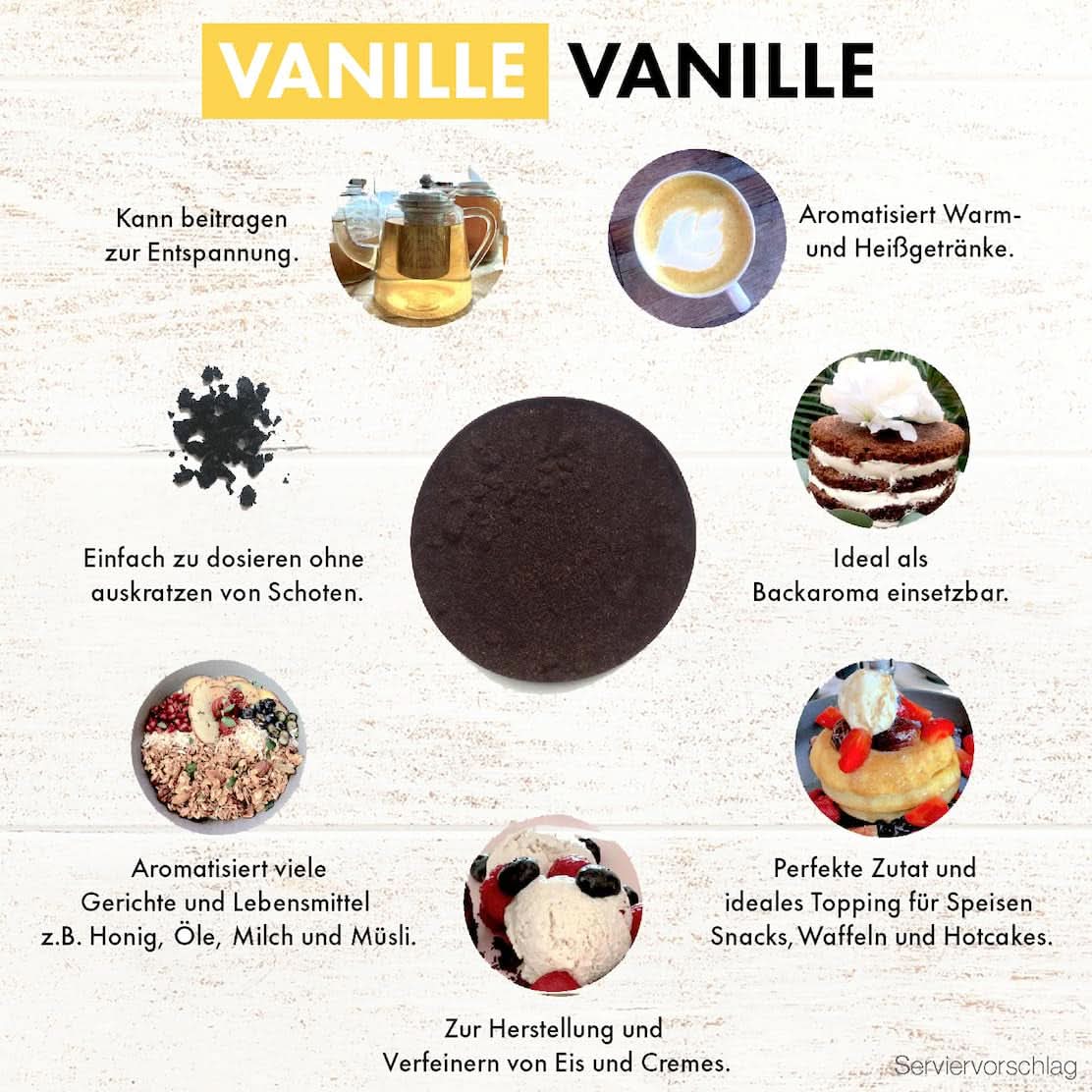 Poudre de vanille de qualité supérieure à partir de vraies gousses de vanille, naturelle, sans sucre, sans additifs, commerce équitable, végétalien (40 g sans boîte) de Vanilla Campaign® Flavors Naty Shop