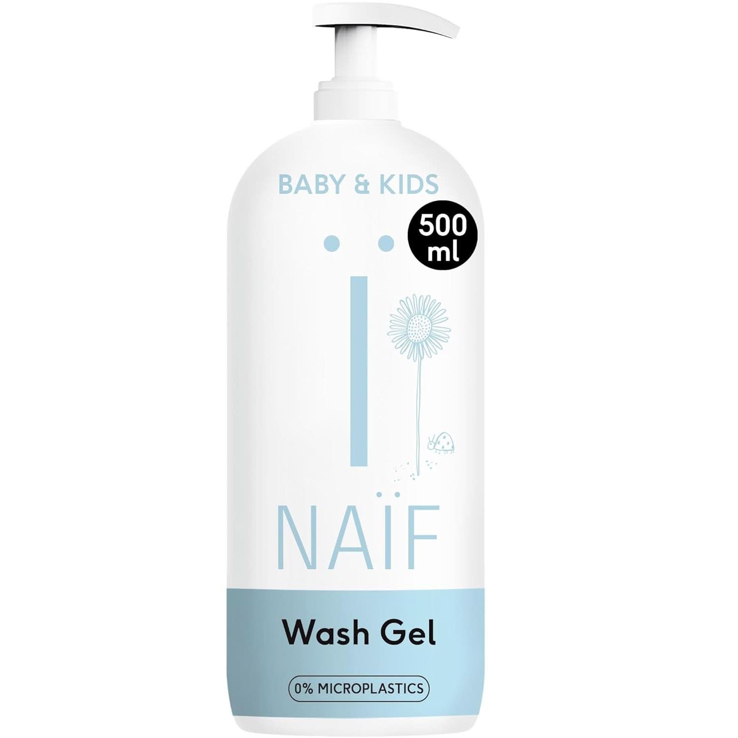 Gel lavant nutritif Naïf - Pour bébés et enfants - Ingrédients naturels - 100% vegan - 200 ml Mère et Enfant Naty Shop