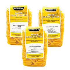 - Pasta di Mais Giallo Biologica Italiana Gluten Free, Formato Penne - pâtes sans gluten, 100% farine de mais giallo biologique, végétalienne, confection de 3 paquets de 350 g