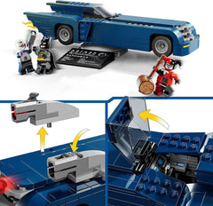 LEGO DC Batman : Batman dans la Batmobile contre. Harley Quinn et Mr Freeze Voiture jouet de dessin animé pour enfants Cadeau pour garçons et filles de 8 ans 76274 Ensembles de construction Besuche an LEGO-Store