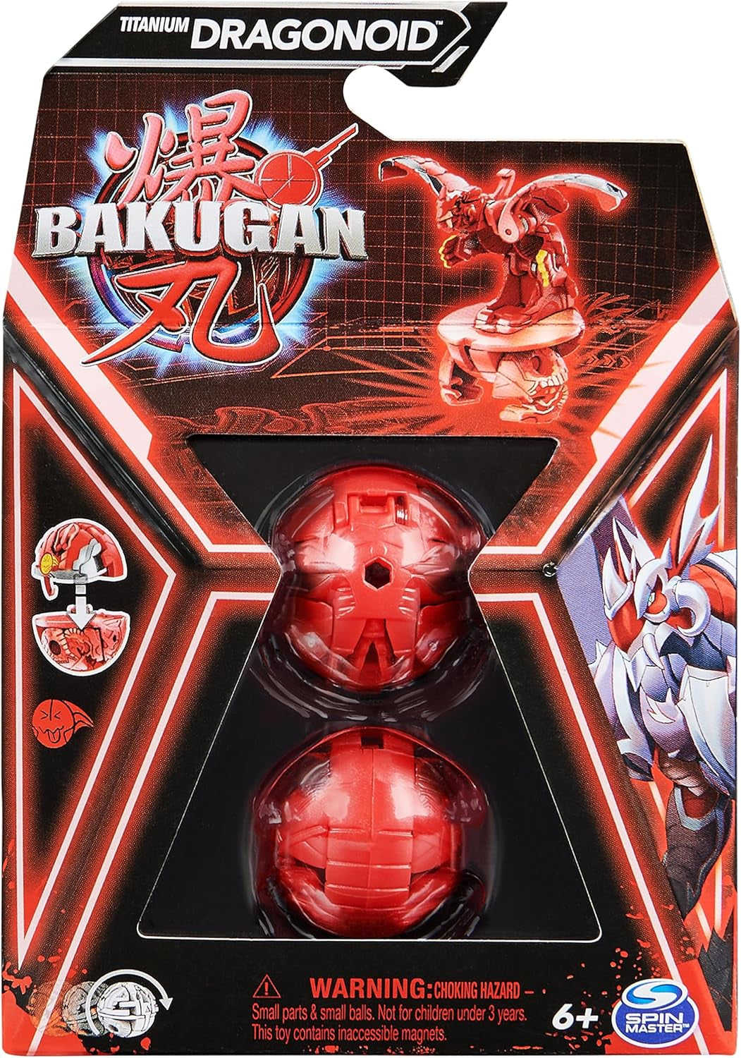 Bakugan 3.0 Core Ball 1-Pack, figurine personnalisable avec carte de personnage à collectionner, diverses variantes, à partir de 6 ans Figurines Naty Shop