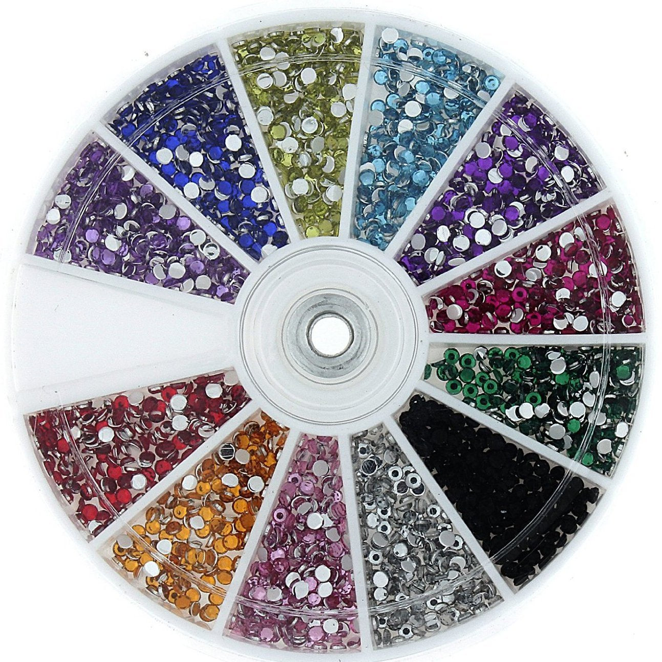Strass pour ongles sertis de 1200 pierres précieuses de qualité supérieure - Strass de décoration de roue