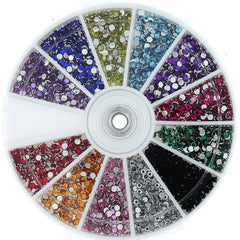 Strass pour ongles sertis de 1200 pierres précieuses de qualité supérieure - Strass de décoration de roue