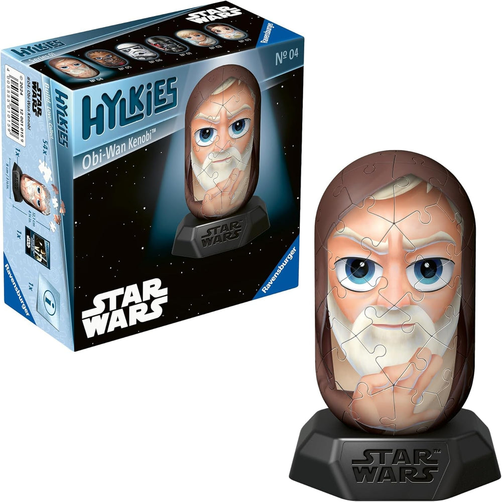 Ravensburger Hylkies : Figurines à collectionner Star Wars DIY - Figurine #03 - Princesse Leia - Construire, tomber amoureuse, collectionner - Mini figurines de fans de Star Wars Figurines d'action Naty Shop Obi-Wan Kenobi