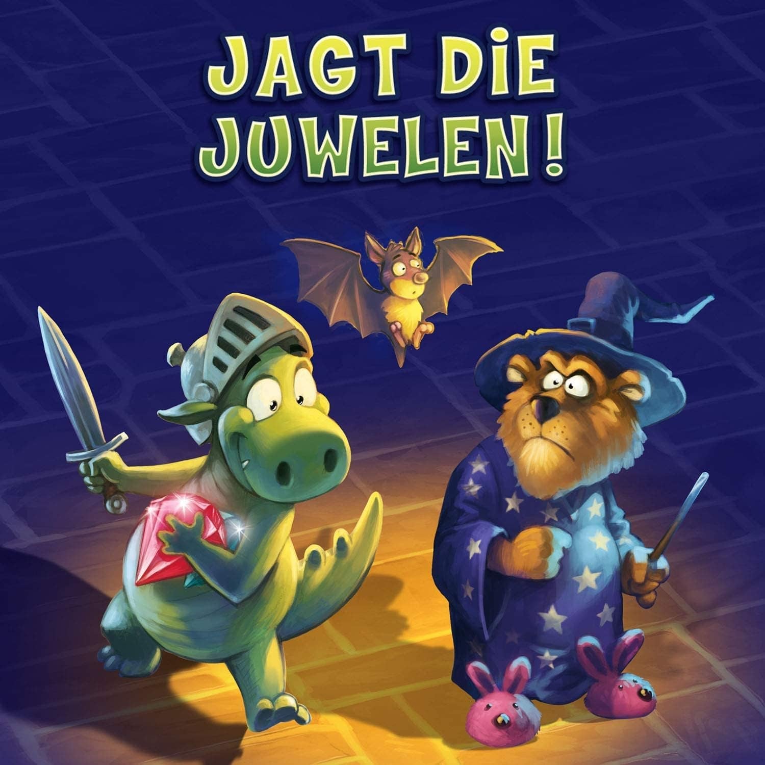 KOSMOS 681036 Raffi Raffzahn Jewel Hunt, jeu passionnant pour enfants avec figurine de dragon magnétique, jeu de société pour 2 à 4 enfants à partir de 6 ans ou toute la famille