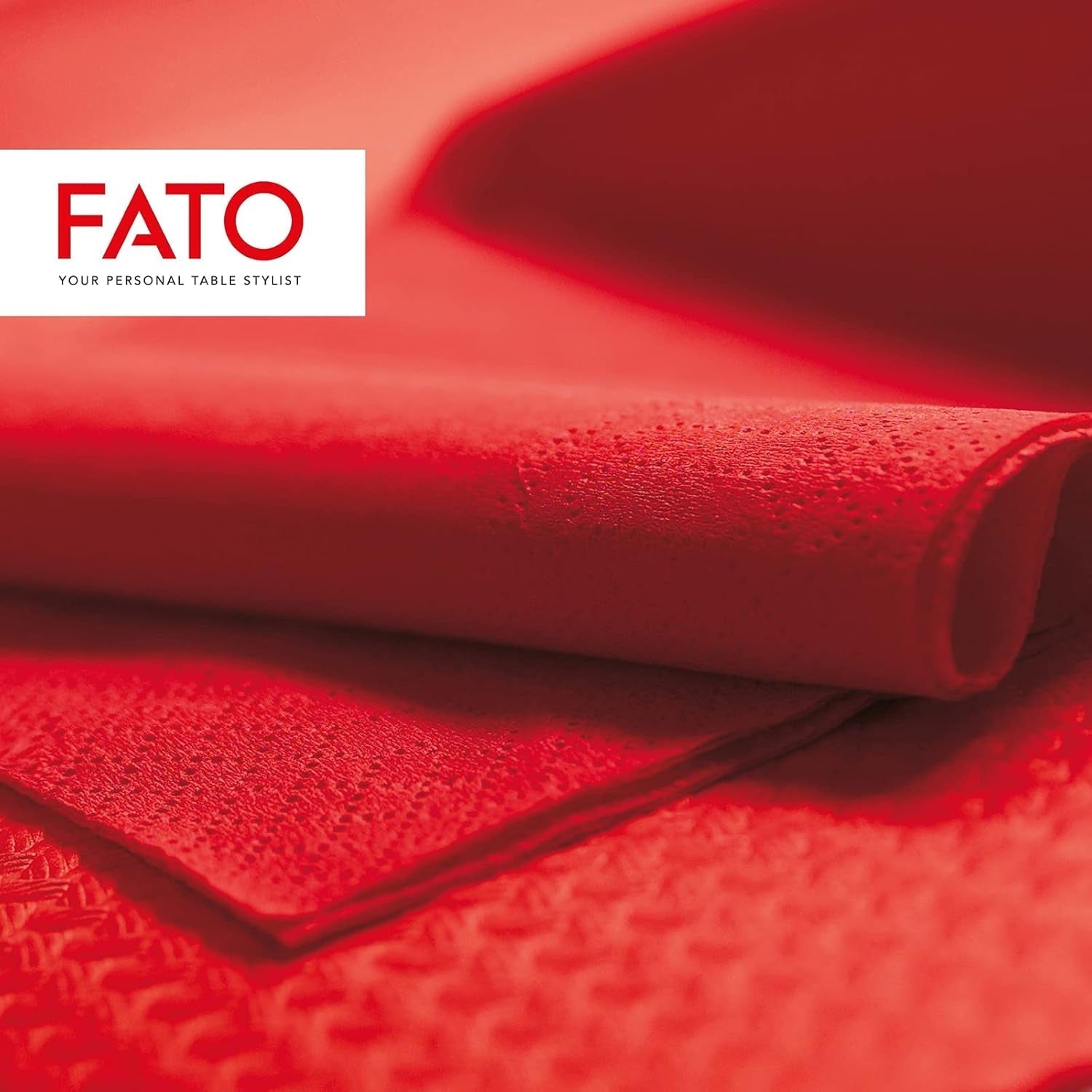 - Serviettes en papier jetables, idéales pour les déjeuners et les buffets décontractés, paquet de 50 serviettes, taille 33 x 33, 4 plis, 2 épaisseurs, rouge, papier 100 % pure cellulose, certifié Fsc.