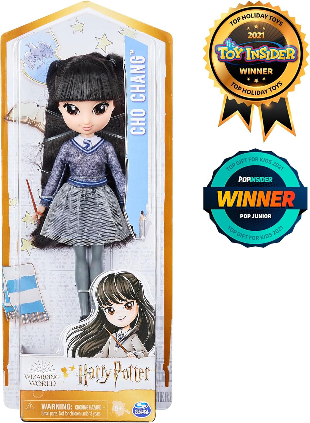 Wizarding World, Cho Chang Sammelpuppe in Harry Potter Hogwarts-Ravenclaw-Uniform mit Zubehör, Kinderspielzeug für Mädchen und Jungen ab 5 Jahren