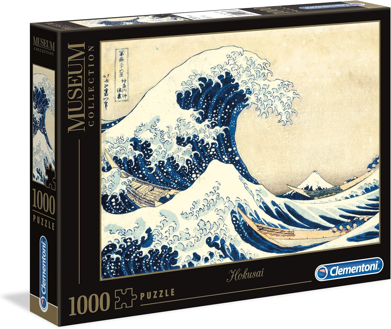 Clementoni 39378 Hokusai - La Grande Vague - Puzzle 1000 pièces, Collection Musée, Jeu d'adresse pour toute la famille, Jeu d'étirements colorés, Puzzle pour adultes à partir de 14 ans Puzzle Naty Shop Titre par défaut