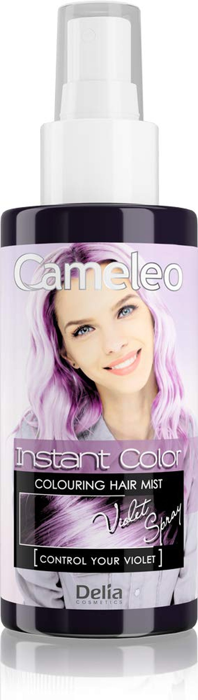 Cameleo - Spray & Go - spray colorant capillaire - violet - pour cheveux blonds, blond platine et gris - simplement vaporiser et partir - semi-permanent - résultat instantané - spray colorant capillaire carnaval - 150 ml Naty Shop Hair Dye Purple Spray 150 Ml (1 pack)