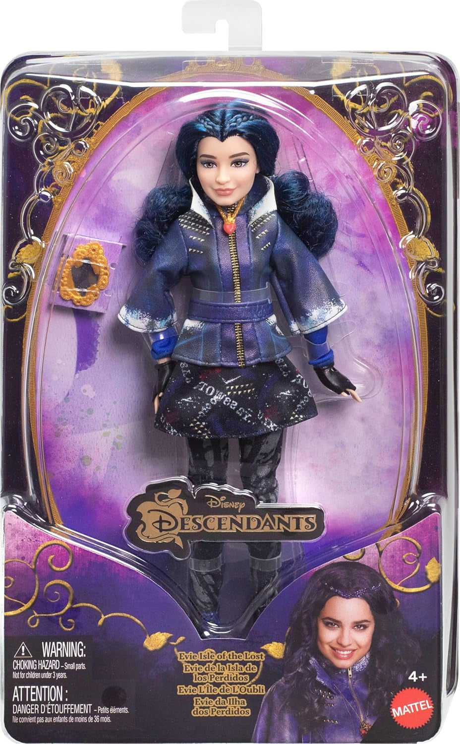 Mattel Los Descendientes, muñeca Evie, la Isla de los Perdidos, décimo Aniversario, conjunto, accessoires et articulations Flexibles, inspiration film, JFG75