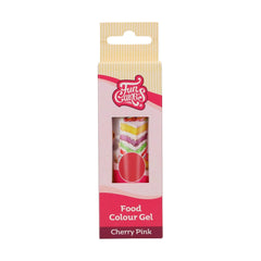 Colorant Alimentaire Gel Rose Cerise Funcakes : Colorant alimentaire très concentré pour pâte, crème, fondant, pâte d'amande, pâtisseries, dosage facile, gouttes individuelles pour créer des couleurs éclatantes, Halal, 30 g