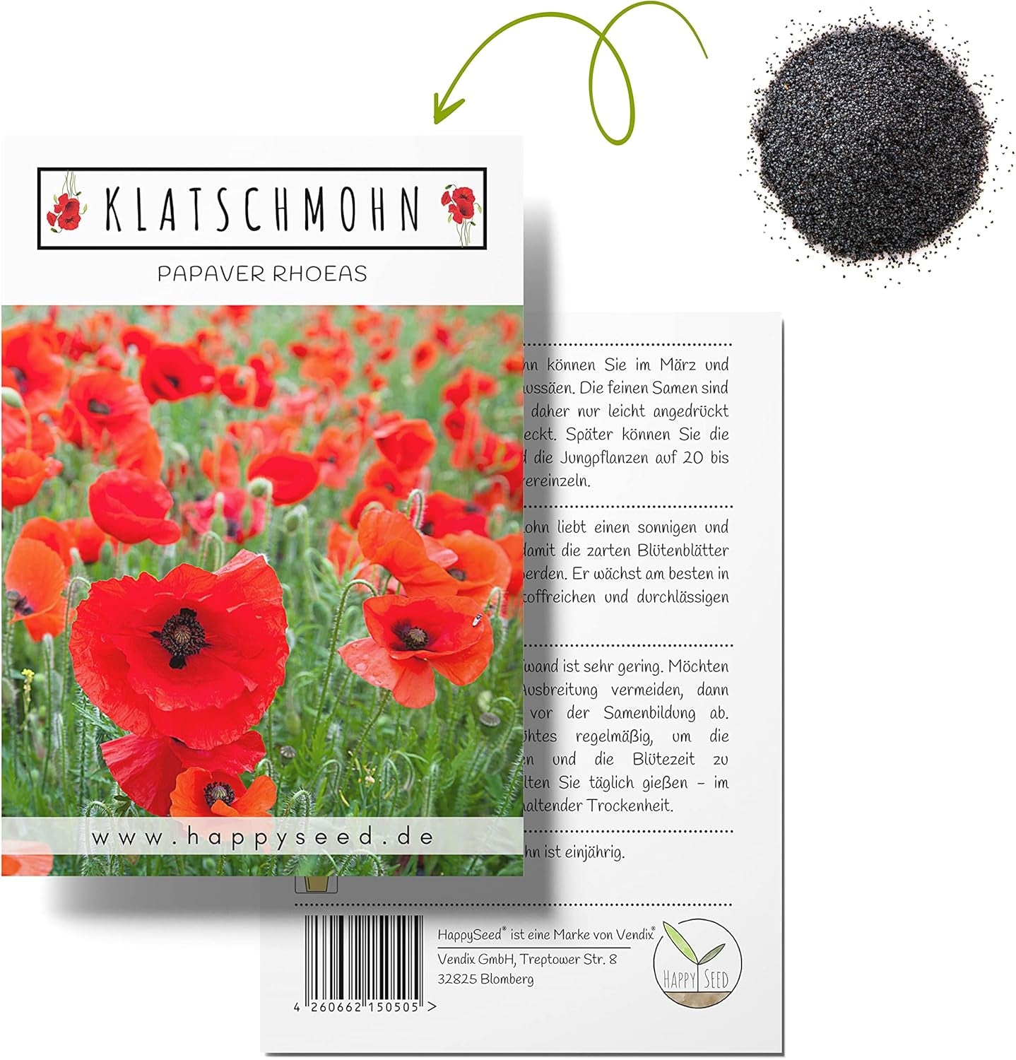 Mélange de graines de pavot d'Islande (Papaver nudicaule) - De magnifiques coquelicots à fleurs avec une longue période de floraison pour une prairie fleurie colorée (pavot d'Islande)