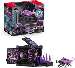 SCHLEICH ELDRADOR Creatures | Battle CAVE Schattenassel 42675 | Set aus ELDRADOR Battle Cave mit Monster und Schattenkristall | Battle Caves zur Arena stapelbar | Spielzeug ab 7 Jahren | 34 Teile
