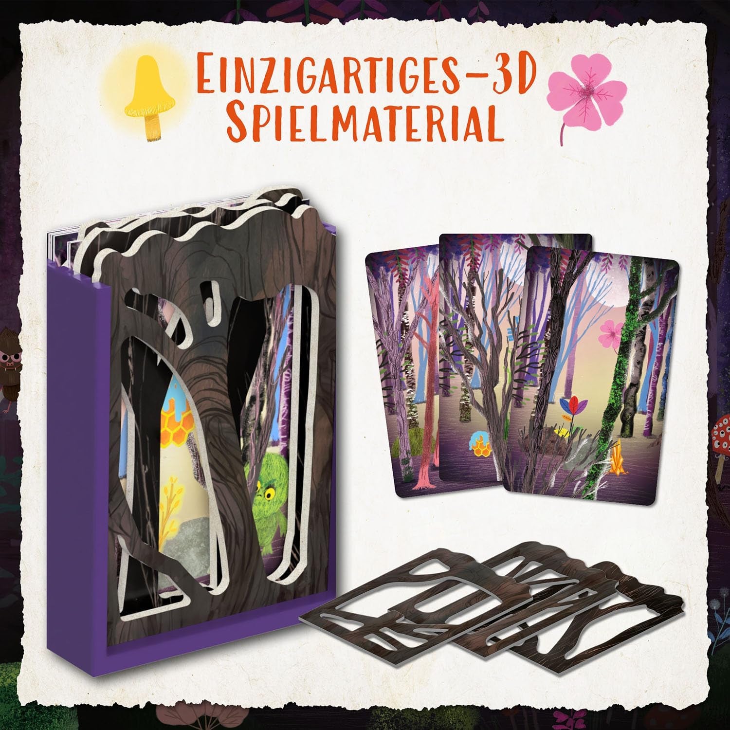 Kosmos 685027 Forêt des Ombres, Jeu coopératif pour les 2-4 ans, à partir de 7 ans, Jeu de société pour enfants, Avec un excellent matériel 3D, En 18 chapitres avec environ 15 minutes de jeu