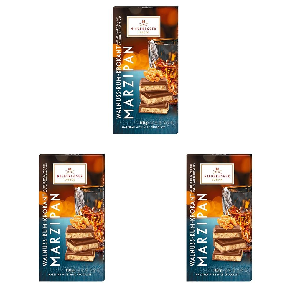 Niederegger Nuc-Rum Barre de pâte d'amande cassante 110g