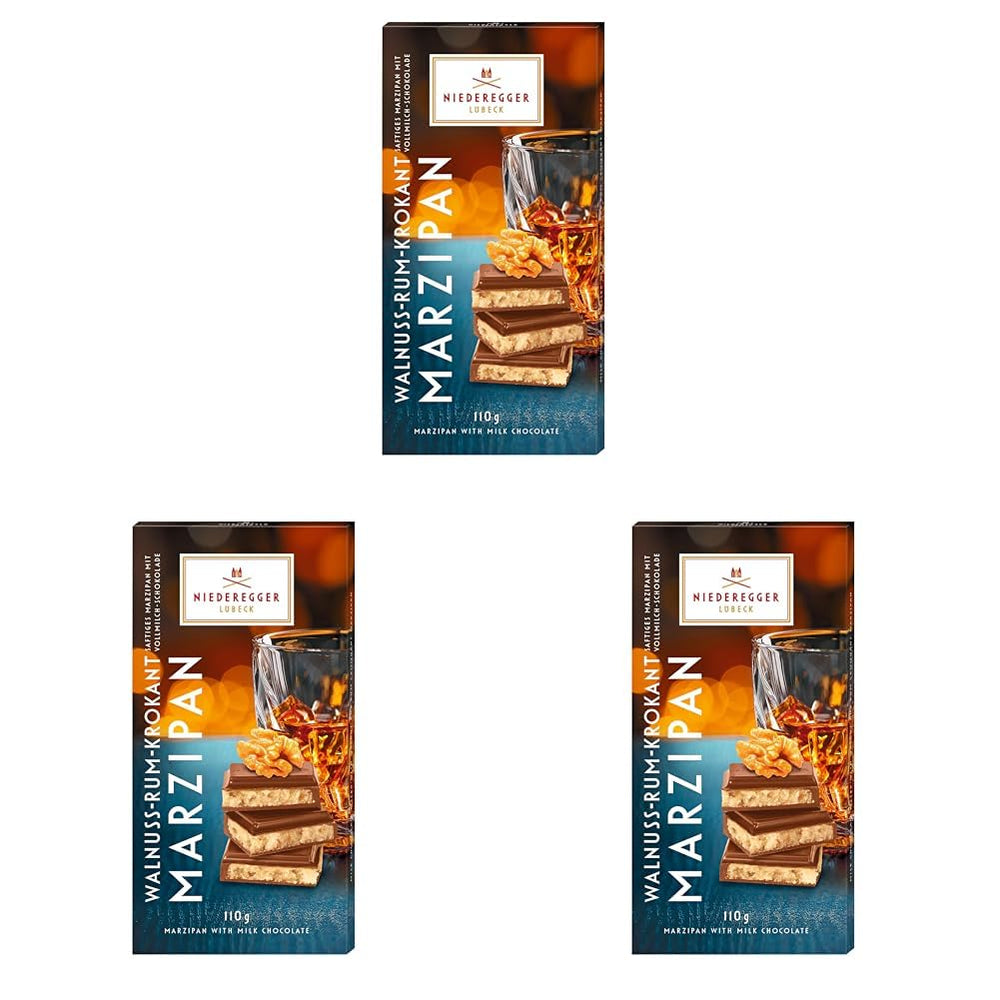 Niederegger Nuc-Rum Barre de pâte d'amande cassante 110g