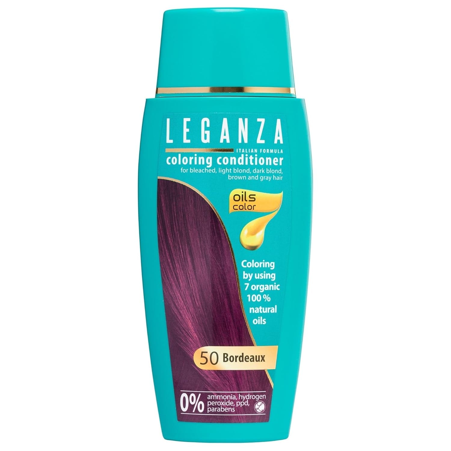 Leganza Baume Naturel Teinture Capillaire Couleur 71 Café Latte | Hair dye without ammonia | Enrichi de 7 huiles naturelles | 150 ml Naty Shop 50 Bordeaux hair dye