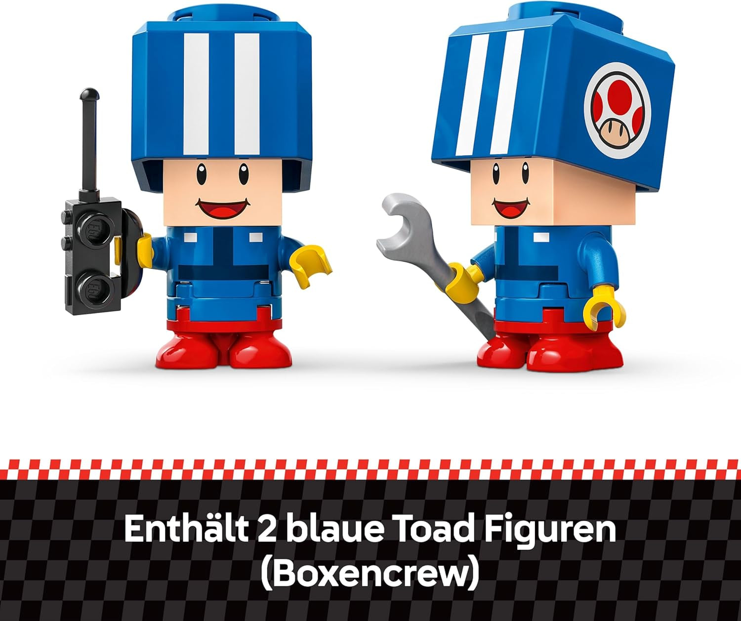 LEGO Super Mario: Mario Kart – Toad’s Garage Set, Nintendo Mechanic Toy with 2 Blue Toad Character Figures for Independent Play, Birthday Gift for Boys, Girls and Gamers Aged 8 Plus 72035