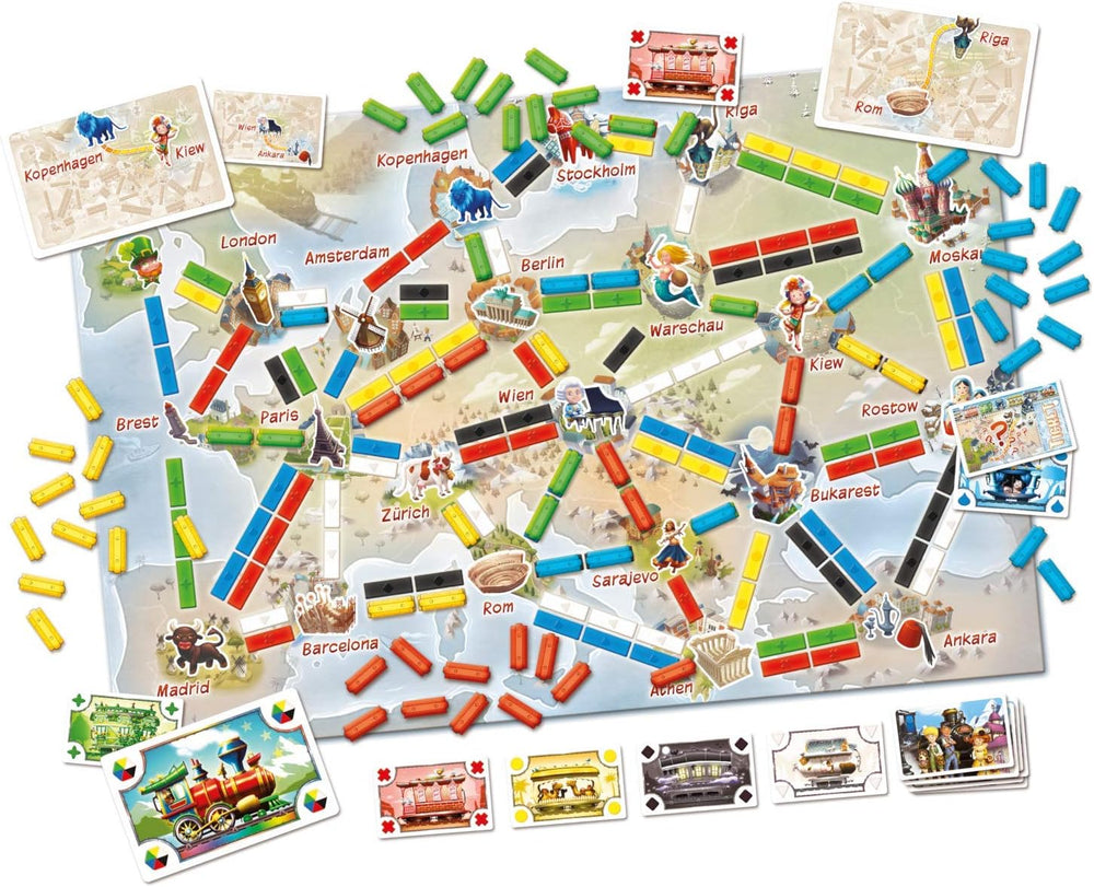 Days of Wonder, Ticket to Travel - My First Trip, Jeu pour enfants, Jeu de société, 2-4 joueurs, 6 ans et plus, 20+ minutes, Allemand