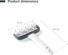 - 68802 - Éponge de cuisine, rouleau à tasser, rouleau à pâtes, évite les bulles dans la pâte, manche ergonomique, 100% amovible, passe au lave-vaisselle, polypropylène, sans BPA, 12x19,5 cm