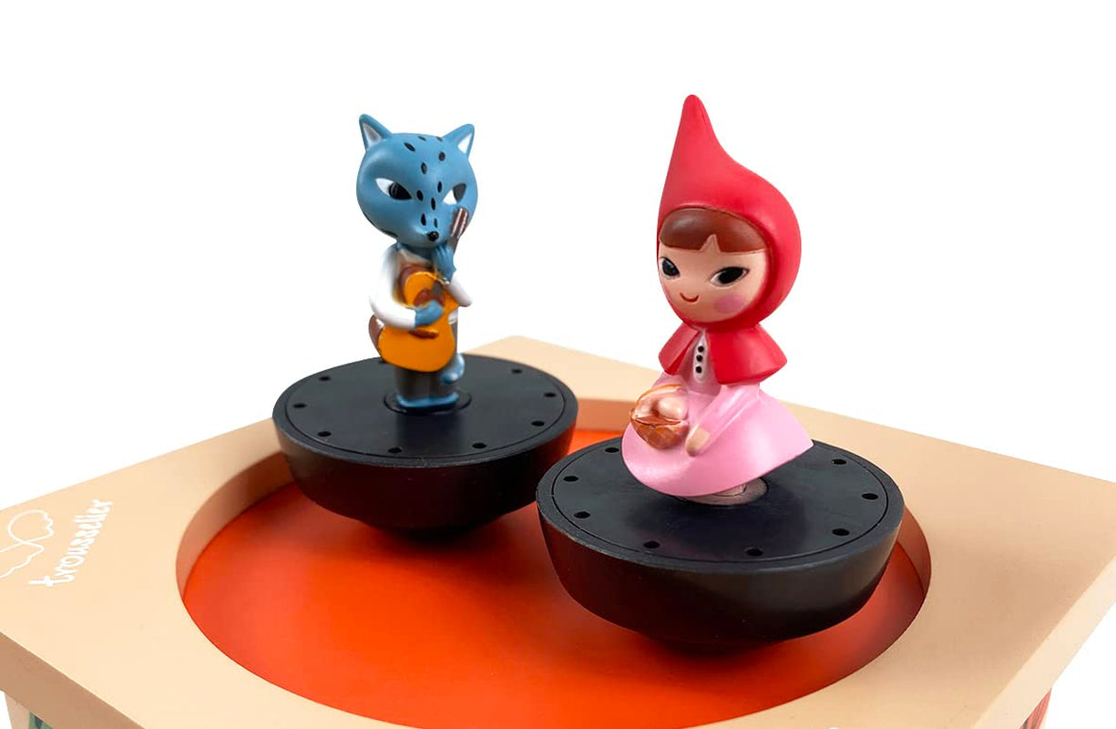 Trousselier - Le Petit Chaperon Rouge - Boîte à Musique Dansante - Boîte à Musique - Cadeau Anniversaire Idéal - 2 Figurines Détachables - Facile à Manipuler - Musique Printemps de Vivaldi - Couleur Multicolore, S95095, Grand Jouets Bébé Naty Shop