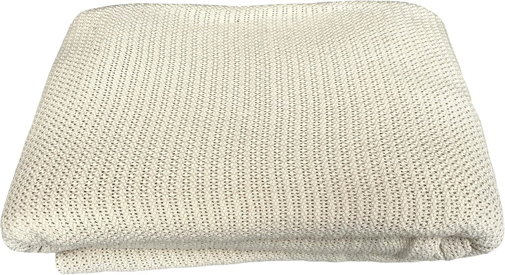 Family Literie Couverture Cellulaire Rose pour Lit Double, Coton, Grand Couvre-lit Réversible, Légère, Thermique, Douce, Couverture Cellulaire Traditionnelle, 230 X 230 Cm Couettes et Couettes Naty Shop Couleur Crème 230X230Cm