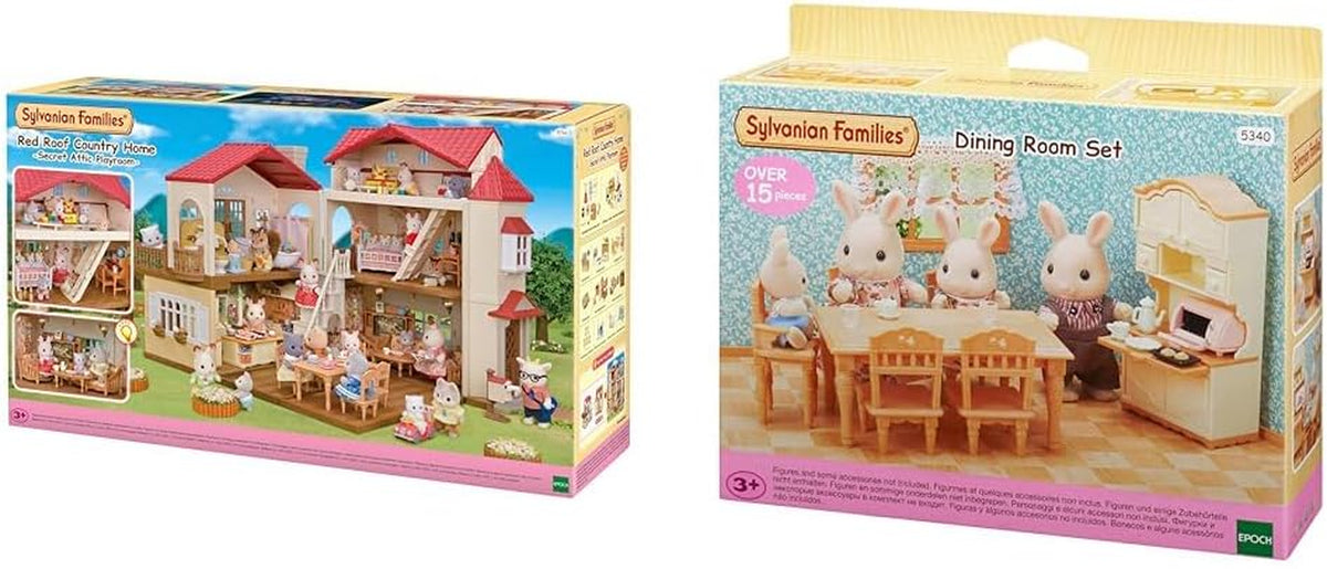 5716 Maison de ville avec grenier - Maison de poupée et - 5340 - Maison de campagne Salon NOUVEAU Plastique Petit Multicolore