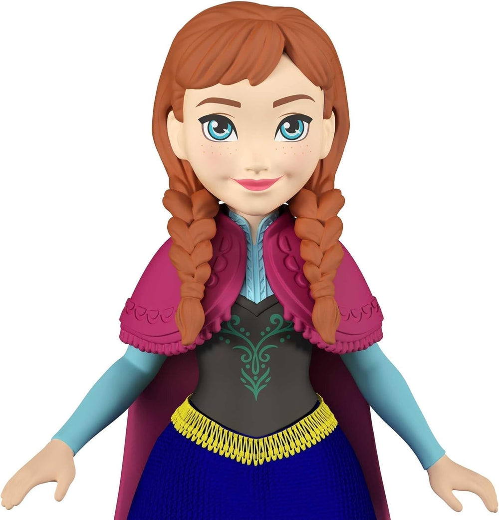 Mattel DISNEY Poupée et figurine animale La Reine des Glaces Anna et Sven, inspirées des personnages animés, membres mobiles, jupe et cape amovibles, pour enfants à partir de 3 ans, HLX03 Naty Shop Dolls