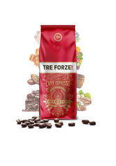 Espresso Caffè - Espresso en grains - Torréfié traditionnellement au feu de bois d'olivier, fabriqué à la main en Sicile - Café en grains de qualité supérieure 250g pour machines à café entièrement automatiques et machines à porte-filtre