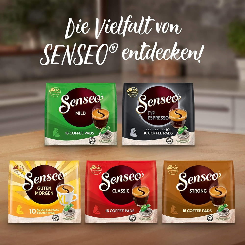Senseo Pads Guten Morgen Strong XL, 5 x 10 Getränke, 50 Kaffeepads