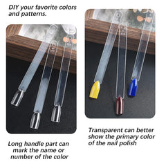 300 bâtonnets d'ongles transparents, dessins d'ongles en forme d'éventail, pointes d'affichage couleur avec 6 anneaux métalliques, plaque d'ongles artificiels pour salon de manucure et pratique du vernis gel pour débutants