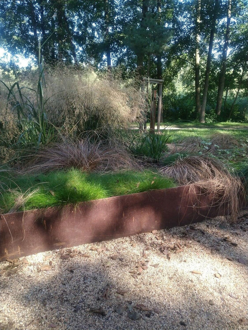 10 Stück Rasenkante Edelrost 18 Cm Hoch Dünn Biegsam 1 Meter Stücke