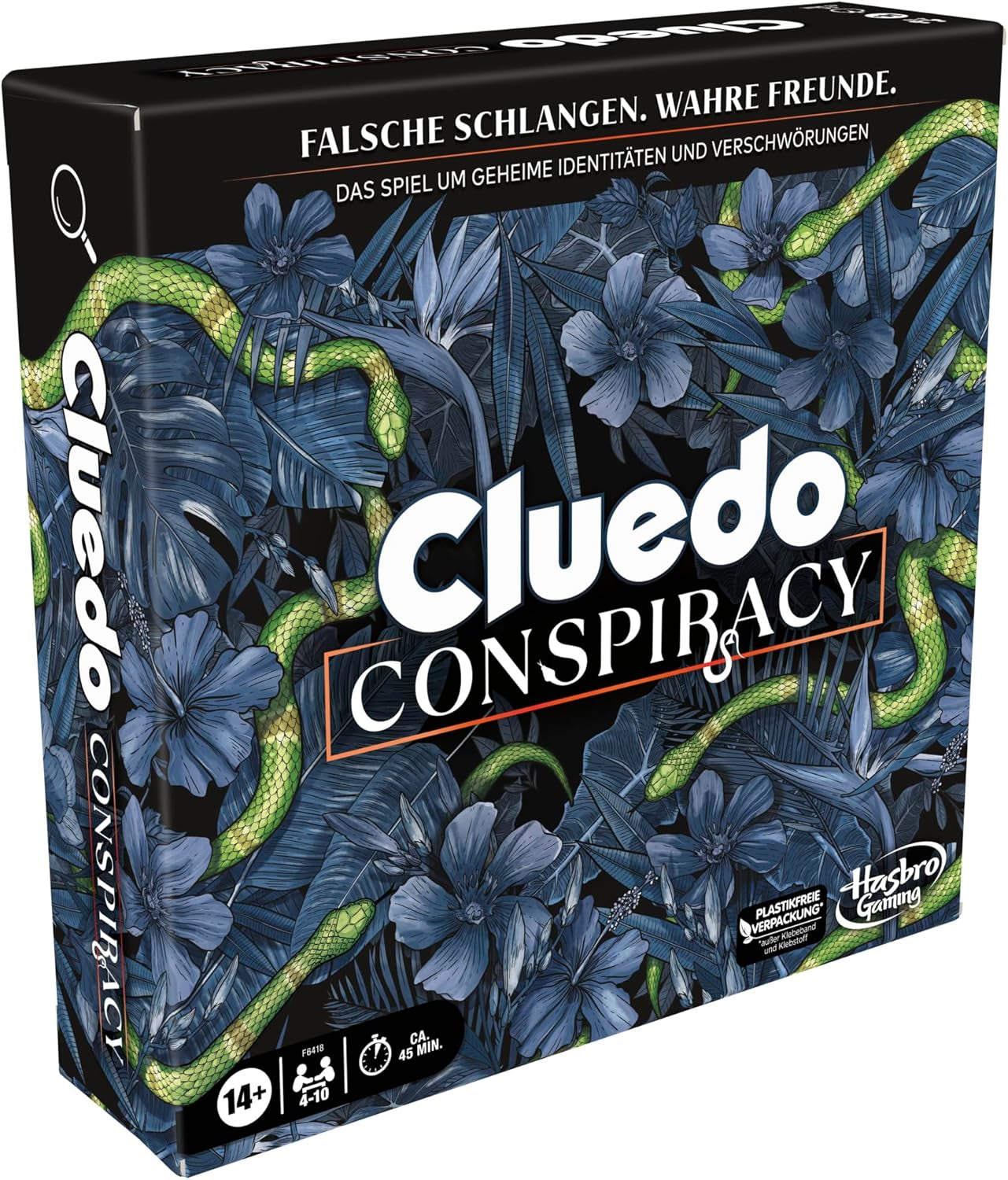 Jeu de société Cluedo Conspiracy de Hasbro Gaming pour adultes et adolescents, version allemande du jeu mystère, pour 4 à 10 joueurs et à partir de 14 ans