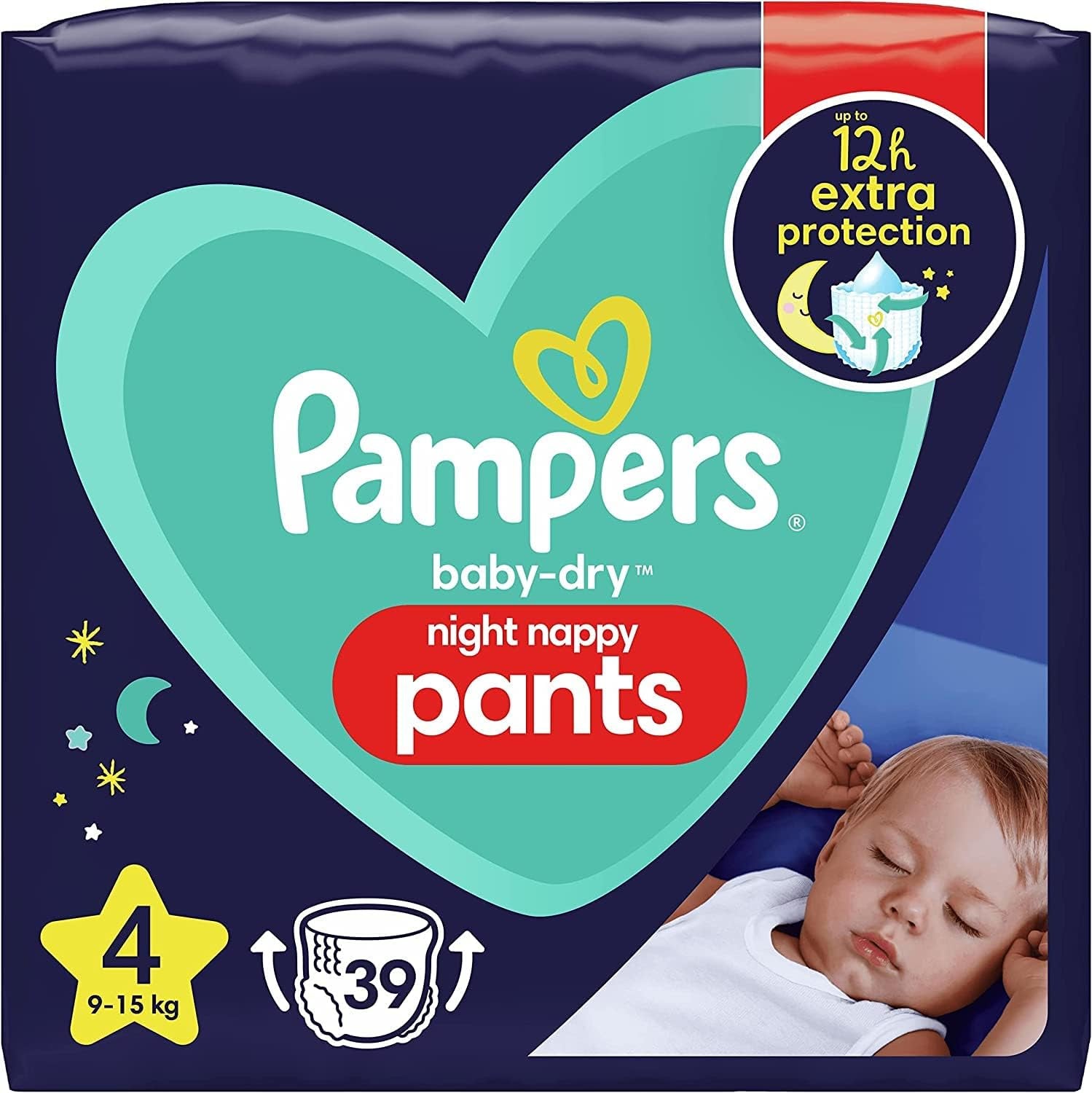 Couches Pampers 81657566 Pantalon Baby-Dry, blanc