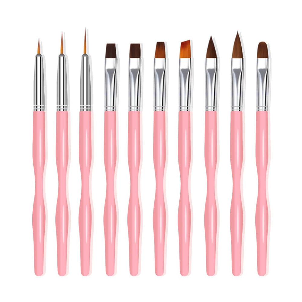 Ensemble de pinces à ongles pour Nail Art, 10 pièces de pinces à ongles, pinces à ongles professionnelles, pinces à revêtement fin pour ongles, noir