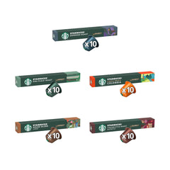 STARBUCKS Coffee Shop Classics – Pack de torréfaction expresso STARBUCKS de Nespresso, capsules de café 10 x 10 (100 capsules) – Exclusivité Amazon